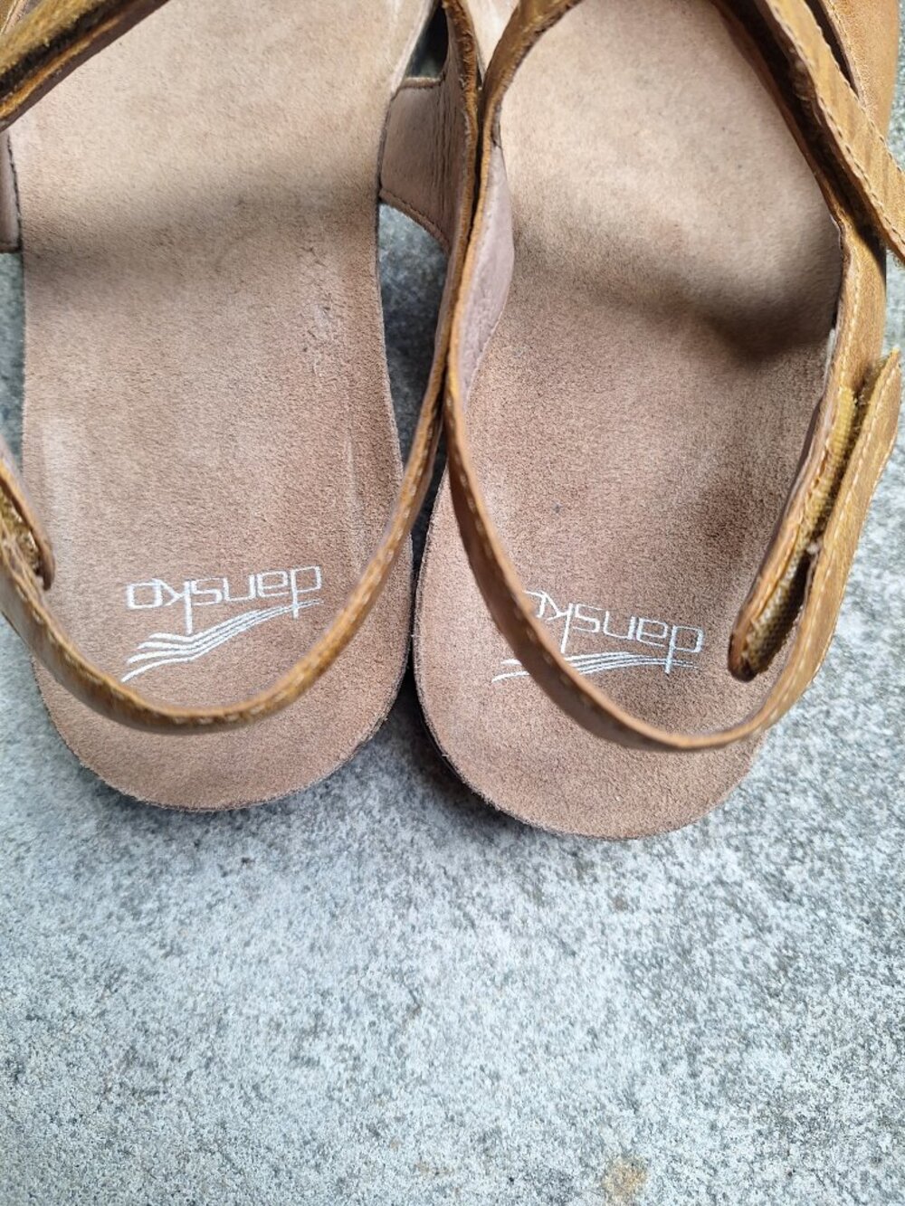 Dansko RONDA Leather Comfort Sandals Tan 40/9 - Picture 2 of 7